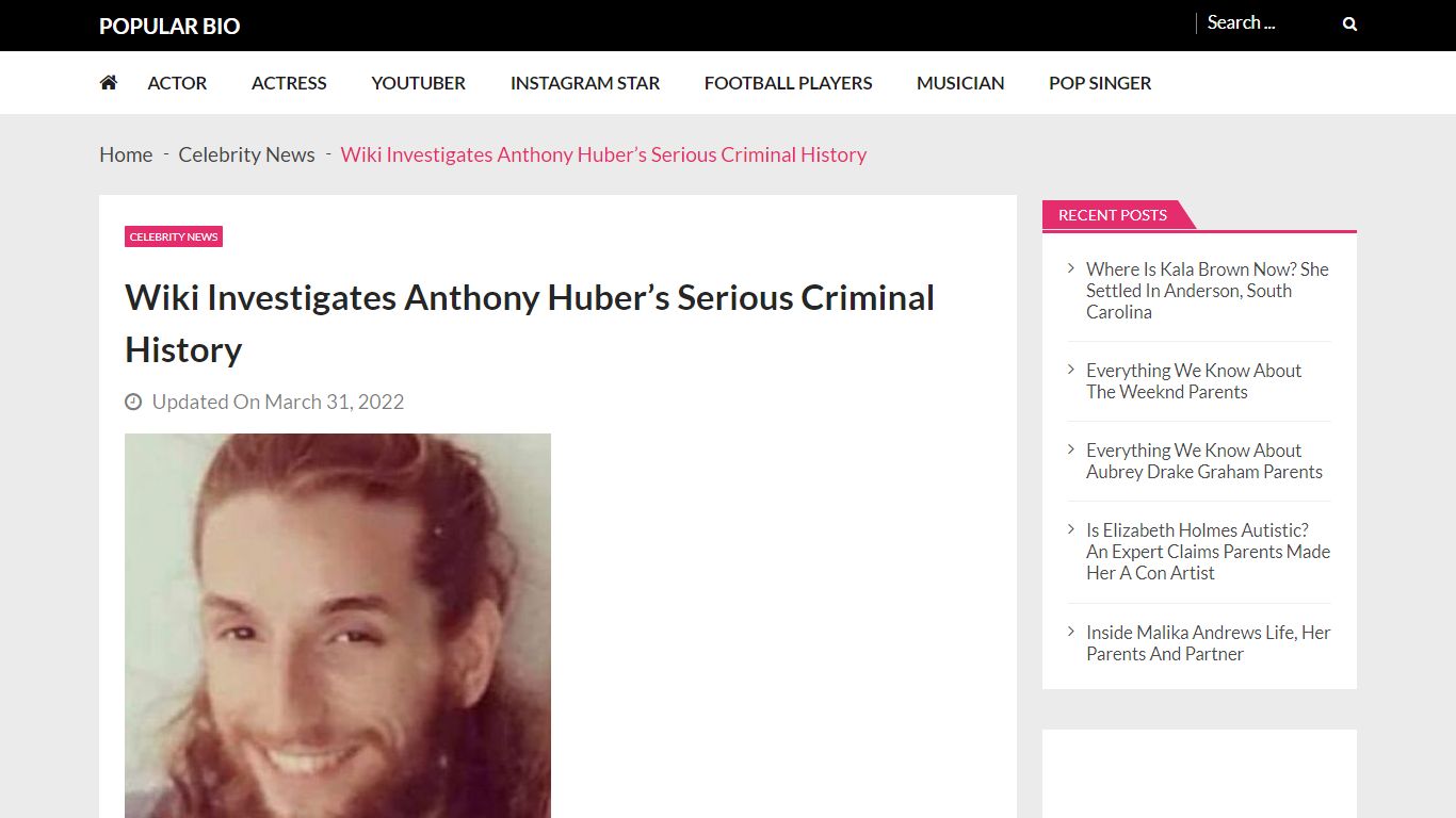 Wiki Investigates Anthony Huber’s Serious Criminal History